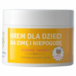 Krem Ochronny na Zimę i Niepogodę Dla Dzieci Miodowo-Owsiany 45 g - Miodowa Mydlarnia