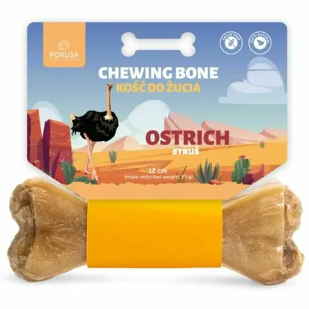 Kość do Żucia Struś 55 g (12 cm) - Pokusa
