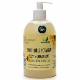 Szare Mydło Potasowe 100% Słonecznikowe 500 ml - NaturAnna