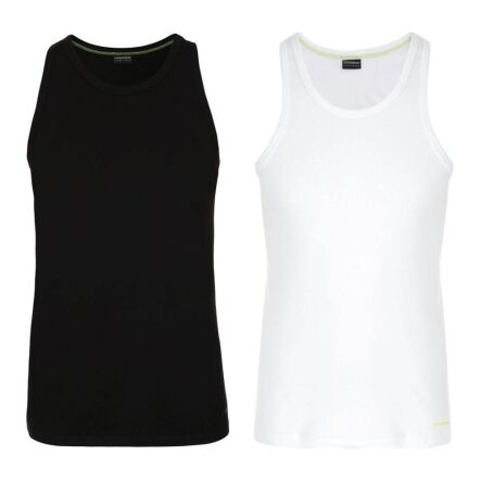 Koszulka Męska na Ramiączkach Bambusowa Czarna Rozmiar XXL - Henderson + Koszulka Męska na Ramiączkach Bambusowa Biała Rozmiar XXL - Henderson