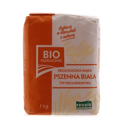 Mąka Pszenna Biała Typ 550 Luksusowa Bio 1 kg  - Bioharmonie