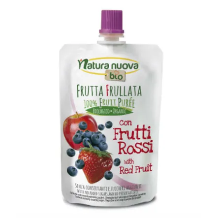 Przecier Jabłkowy z Czerwonymi Owocami Bio 100 g Natura Nuova