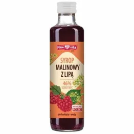 Syrop Malinowy z Lipą 46% Soku NFC 250 ml - Polska Róża