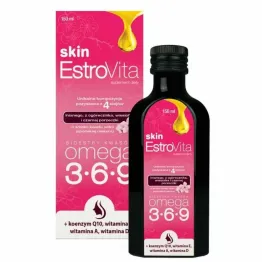 Estrovita Skin Kwiat Wiśni Japońskiej Kwasy Omega-3 Płyn Skóra Cera 150 ml - Skotan