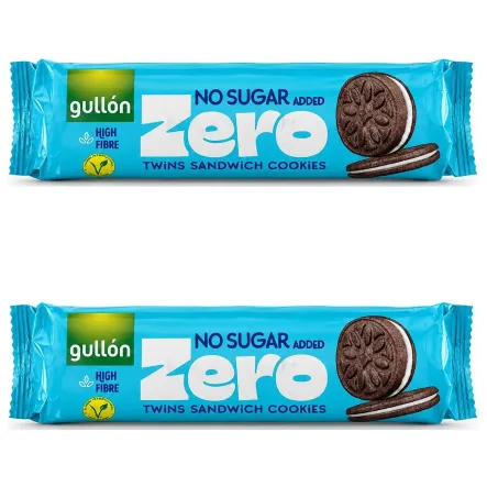 2 x Twins Markizy Kakaowe z Kremem Bez Dodatku Cukru 147 g - Gullon