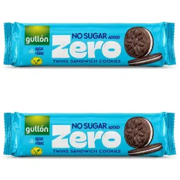 2 x Twins Markizy Kakaowe z Kremem Bez Dodatku Cukru 147 g - Gullon
