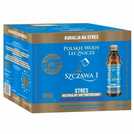 SZCZAWA I Mineralna Woda Lecznicza Zgrzewka 12 x 330 ml - Polskie Wody Lecznicze