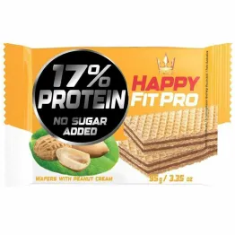 Wafelki Arachidowe Bez Dodatku Cukru 95 g - Happy FIT PRO