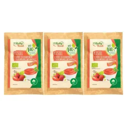 3 x Kisiel o Smaku Truskawkowym z Kawałkami Truskawek i Witaminą C BIO 38 g - Vitally Food