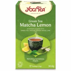 Herbata Zielona z Cytryną i Matchą Bio 30,6 g (17 x 1,8 g) - Yogi Tea