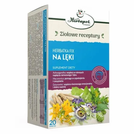 Herbatka NA LĘKI FIX 40 g (2 g x20 Sztuk) - Herbapol Kraków