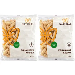 Zestaw 2 x Chrupki Gryczane Bezglutenowe 75 g - Natural Jihlava