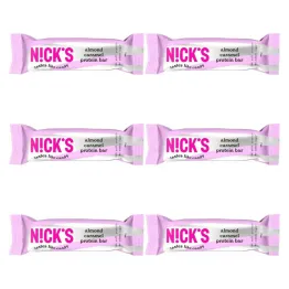 6 x Baton Proteinowy z Migdałami w Mlecznej Czekoladzie 50 g - Nicks