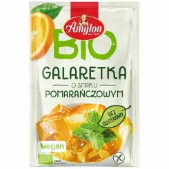 Galaretka o Smaku Pomarańczowym  z Agarem Bezglutenowa Bio 40 g -Amylon