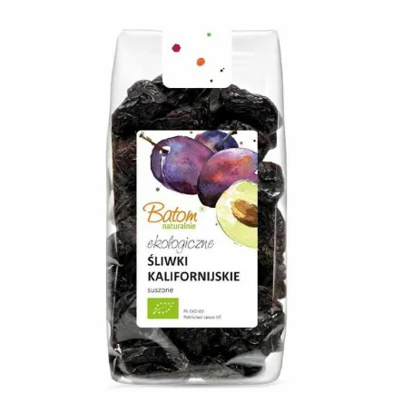 Śliwki Kalifornijskie Suszone Bez Pestek BIO 500 g - Batom