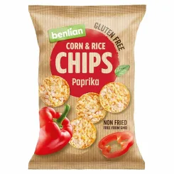  Chipsy Kukurydziano-Ryżowe  Papryka 50 g Benlian