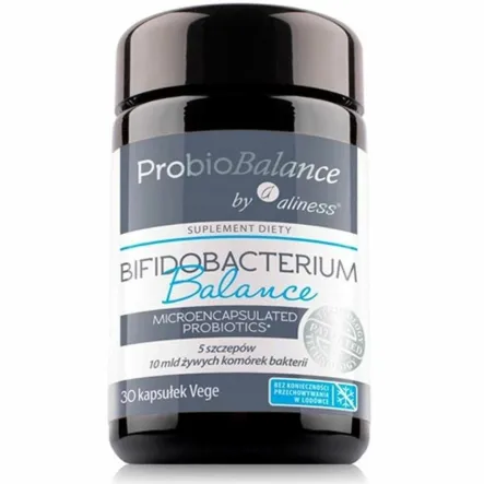 ProbioBalance Bifidobacterium Balance 10 mld. Żywych Komórek Bakterii 30 Kapsułek - Aliness