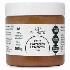 Pasta z Orzechów Laskowych 100% 100 g - PI-NUTS
