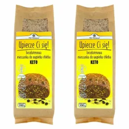 2 x  Mieszanka Chleba Bezglutenowego Keto 500 g - Pięć Przemian