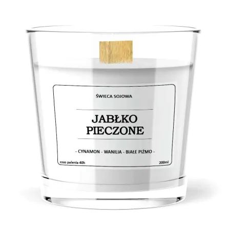 Sojowa Świeca Zapachowa Jabłko Pieczone 200 ml - Vitafarm