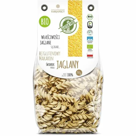 Makaron Jaglany Świderek Fusilli Bezglutenowy Bio 250 g Fabijańscy