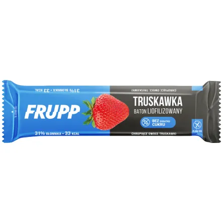 Baton Liofilizowany Truskawka Bezglutenowy 10 g - Frupp