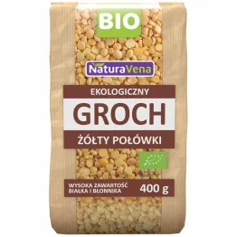 Groch Żółty Połówki Bio 400 g - NaturAvena