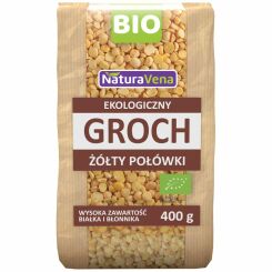 Groch Żółty Połówki Bio 400 g - NaturAvena