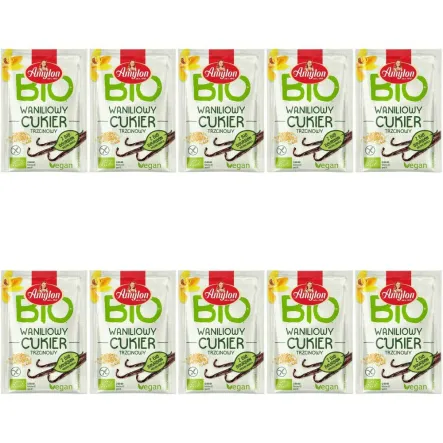 Zestaw 10 x Cukier Waniliowy Trzcinowy Bio 20 g - Amylon