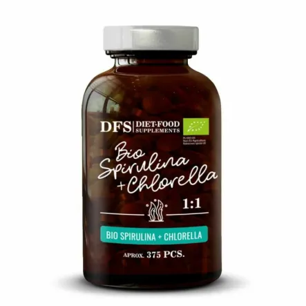 Chlorella+ Spirulina Tabletki Bio 150 g - Diet-Food