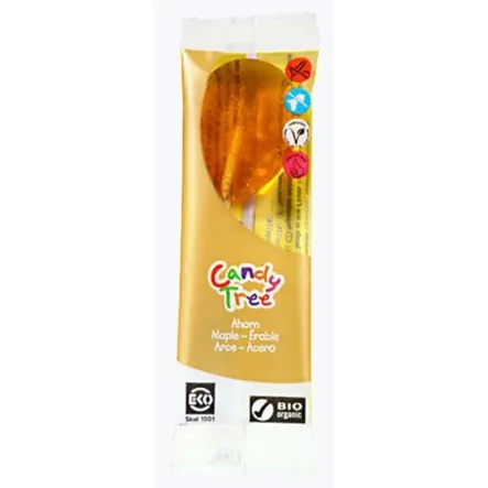 Lizak Smak Klonowy Bio 13 g - Candy Tree - Przecena Krótka Data Minimalnej Trwałości