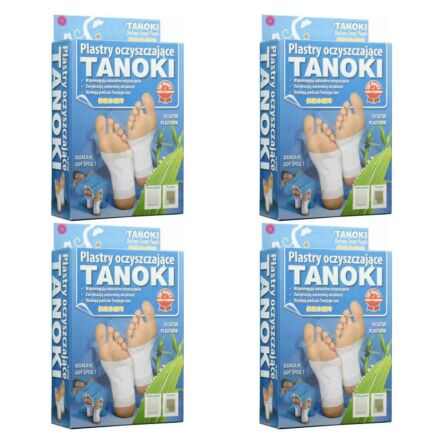 4 x Tanoki Detox Plastry Oczyszczające 10 Sztuk