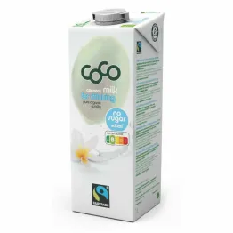 Napój Kokosowy UHT Do Picia Bez Dodatku Cukru FairTrade  BIO 1 l  - Coconut Milk 