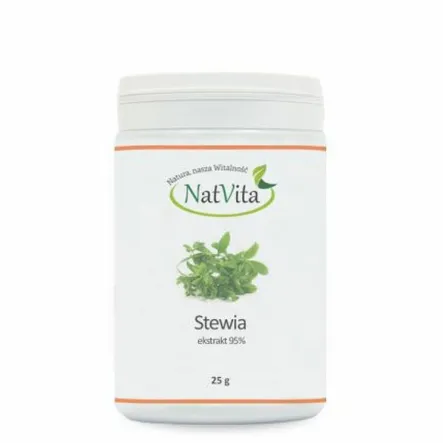Stewia Ekstrakt 95% 25 g - Natvita