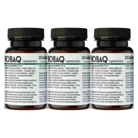 3 x RobaQ Tabletki 30 Sztuk - Herbapol Kraków