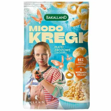 Miodo Kręgi Płatki Zbożowe z Miodem 250 g - Bakalland (data: 30.11.2025)