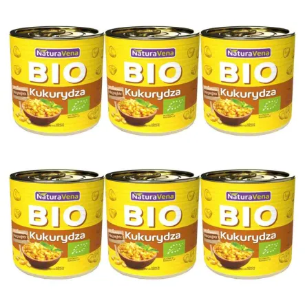 6 x Kukurydza Bio 285 g / 340 g - NaturAvena