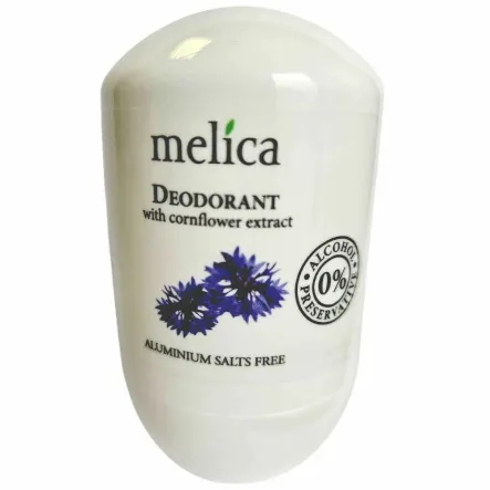 Dezodorant Roll On z Ekstraktem z Bławatka do Skóry Wrażliwej 50 ml - Melica