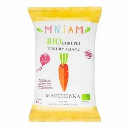 Chrupki Kukurydziane Marchewka Bezglutenowe Bio 55 g - Am-Am