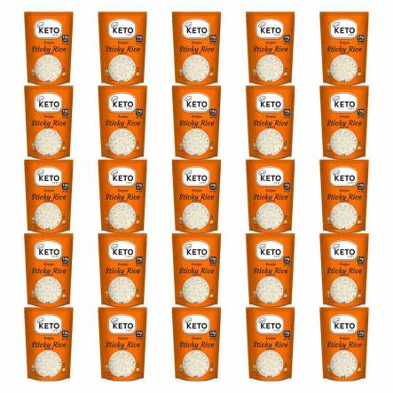 25 x Makaron Konjac w Kształcie Ryżu (Sticky Rice) do Sushi 200 g - Keto Chef