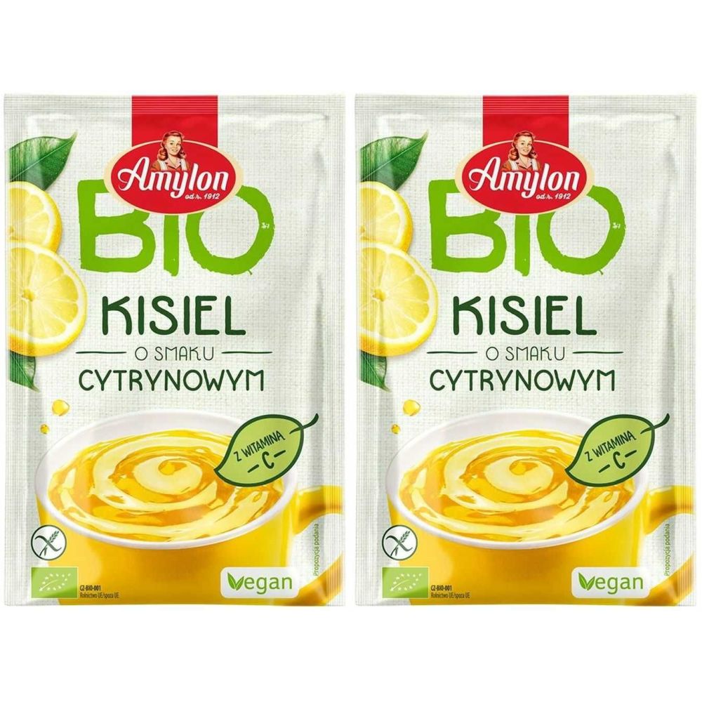 2 x Kisiel o Smaku Cytrynowym Bio 30 g - Amylon