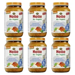6 x Danie Dla Niemowląt Warzywa z Ryżem (Risotto) Bio Demeter 220 g - Holle