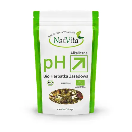 Herbatka pH Alkaliczna Zasadowa Bio 35 g - Natvita - Przecena Krótka Data Minimalnej Trwałości