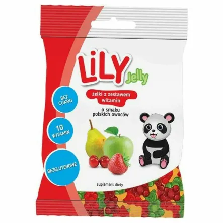 Żelki z Zestawem Witamin Smak Polskich Owoców 80 g - Lily Jelly