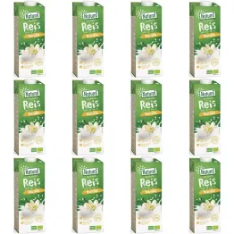 12 x 1 L Napój Ryżowy-Waniliowy Bio Natumi - Mleko ryżowe waniliowe