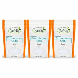 3 x Czteroboran Sodu Dziesięciowodny Boraks 900 g - Natvita Borax