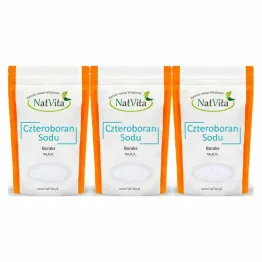 3 x Czteroboran Sodu Dziesięciowodny Boraks 900 g - Natvita Borax