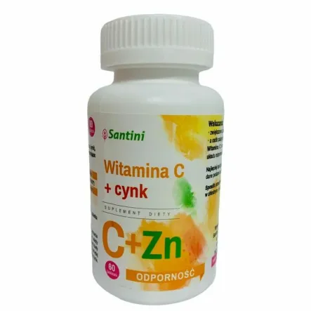 Witamina C +Cynk 60 Tabletek - Santini ( Ascorbic Acid )