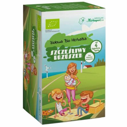 Bio Herbatka Ziołowa Dla Dzieci SZCZĘŚLIWY BRZUSZEK 40 g (20x 2 g) - Herbapol Wrocław