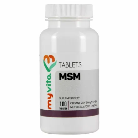 MSM 500 mg 100 Tabletek - MyVita
